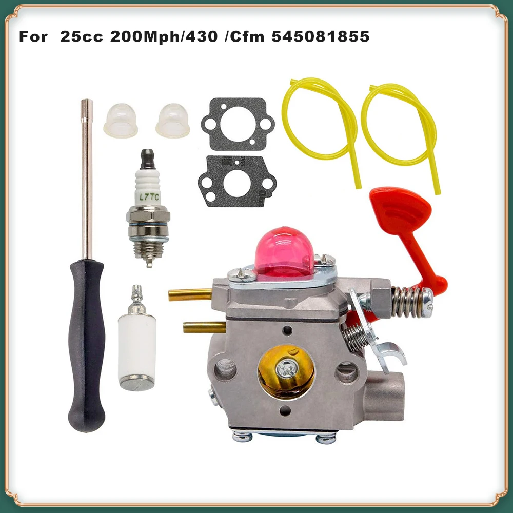 

High Performance Carburetor for 25cc Blower 200 MPH 430 CFM - Compatible with 358794600, 545081855