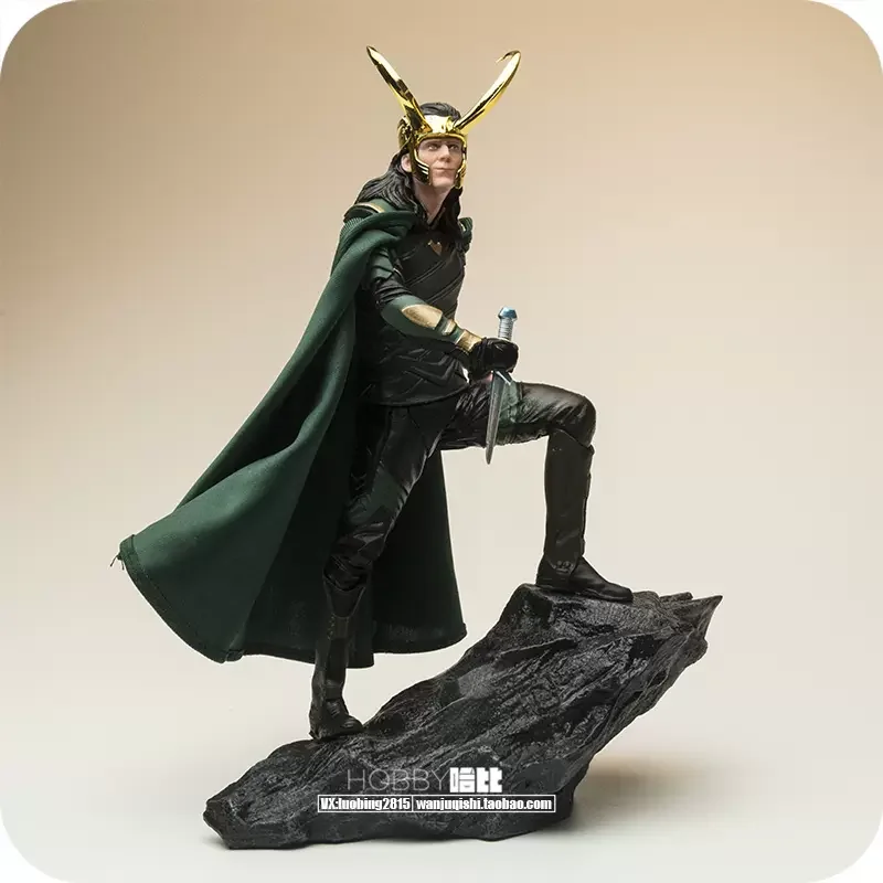 1/10 Avengers Marvel Superhero  Loki Thor Figures Thor Younger Brother Battle Scenes Statue Hand-Made Collection Ornaments Model