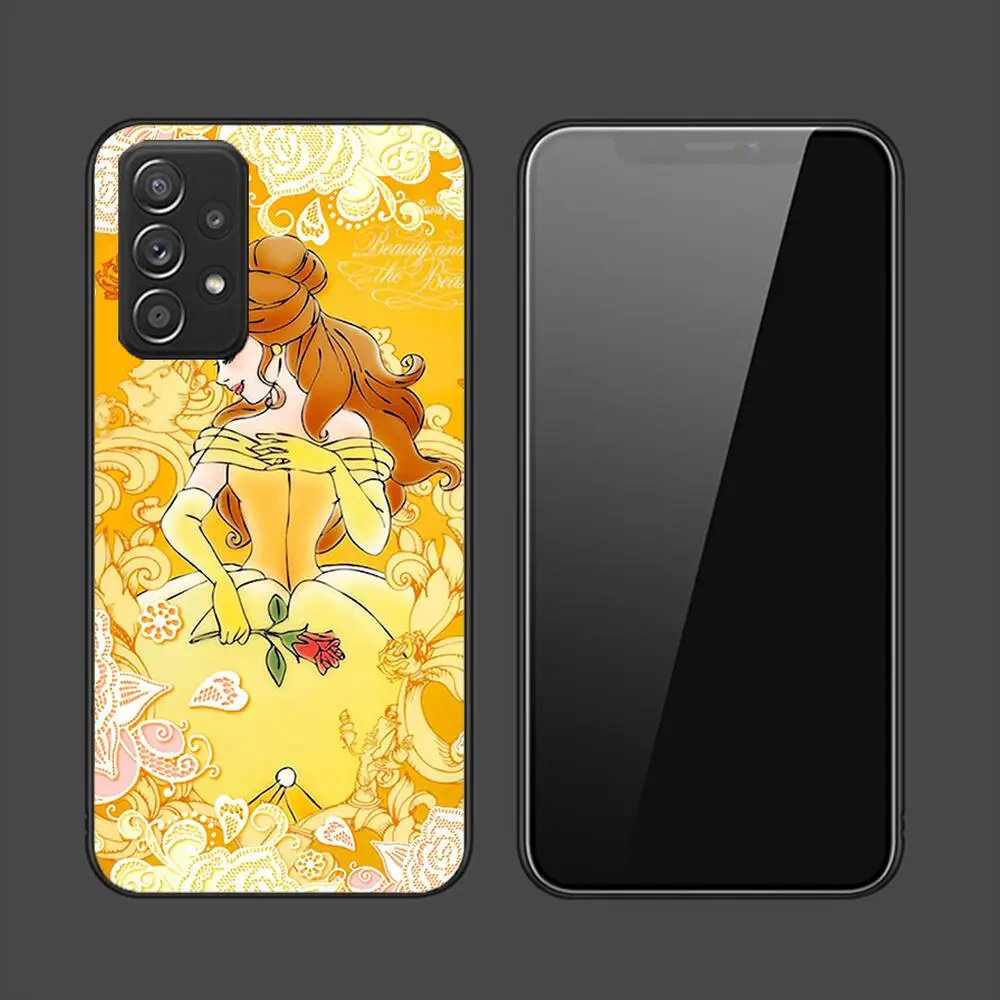 Beauty and the Beast Belle Phone Case For Samsung Galaxy A13 A52 A53 A73 A32 A51 A22 A12 A20e A50 A21 A72 A70 S 4G 5G TPU Cover