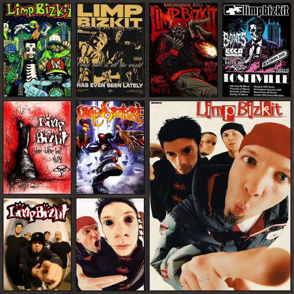 Band Limp Bizkit Fred Durst Break Stuff Poster Peel And Stick Wall Art PP Waterproof HD Bedroom Living Room Home Decor Gift