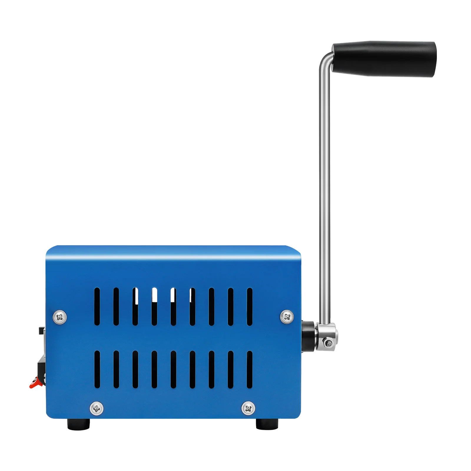 Generator Motor, Hand Crank Generator F20, 20W Permanent Magnet, Durable Metal Shell, Waterproof Shockproof Salt Fog Resistant, Portable Manual Power Supply with Multiple Outputs up to 28V, Emergency Charging for Phone Laptop