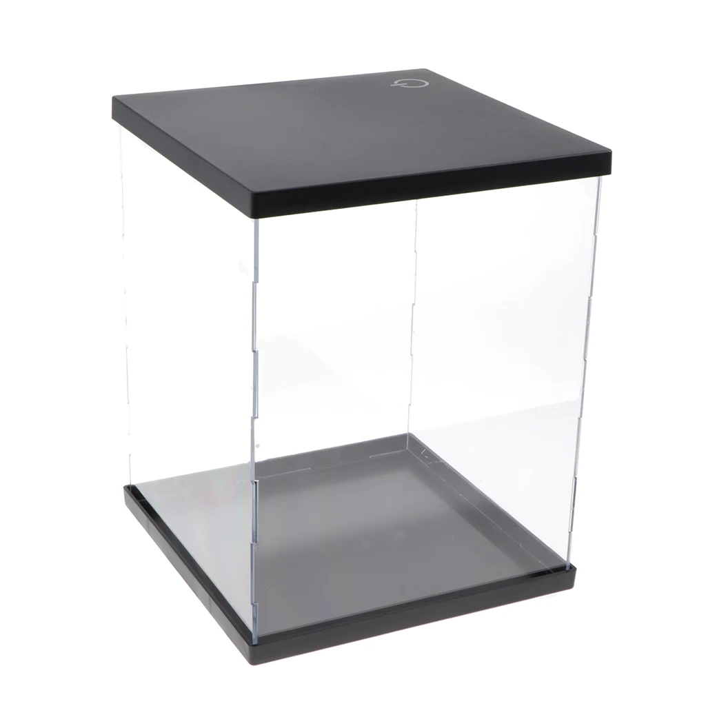 Acrylic Showcase Stackable Design Dustproof Crystal Clear Display Box for Collectible Storage Protection