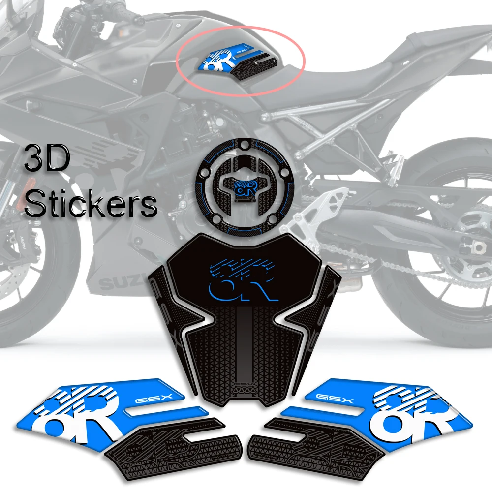 

2024 2025 Motorcycle Protector Tank Pad Side Grips Gas Fuel Oil Kit Knee Stickers Decals For Suzuki GSX-8R GSX 8R GSX8R