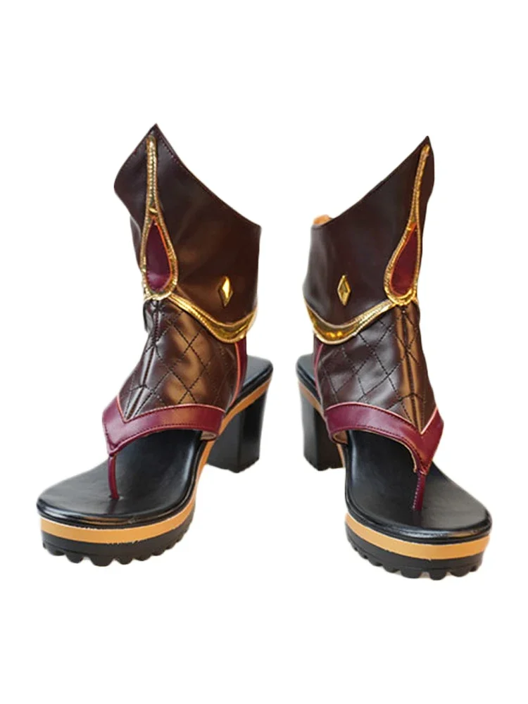 새로운 게임 코스프레 부츠 게임 Genshin Impact Kuki Shinobu 신발 할로윈 파티 의상 액세서리 맞춤 제작