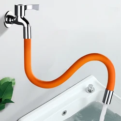 Flexible Water Tap Extender Foaming Extension Tube 360° Free Bending Faucet for Kitchen Adjustable Sink Drain