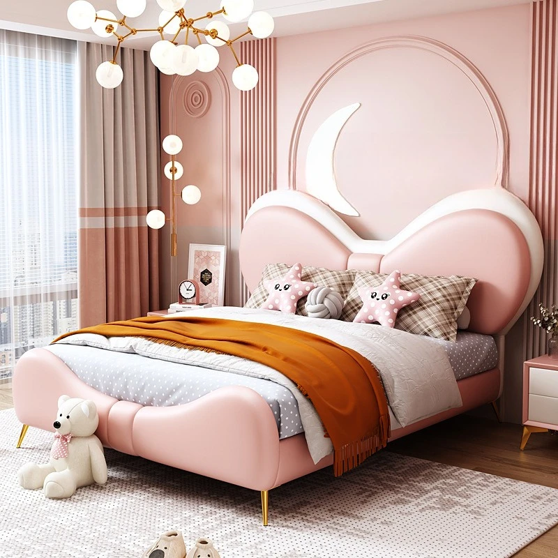 Children's Bed Girl Princess Bed Cute Small Apartment Light Luxury Simple Single