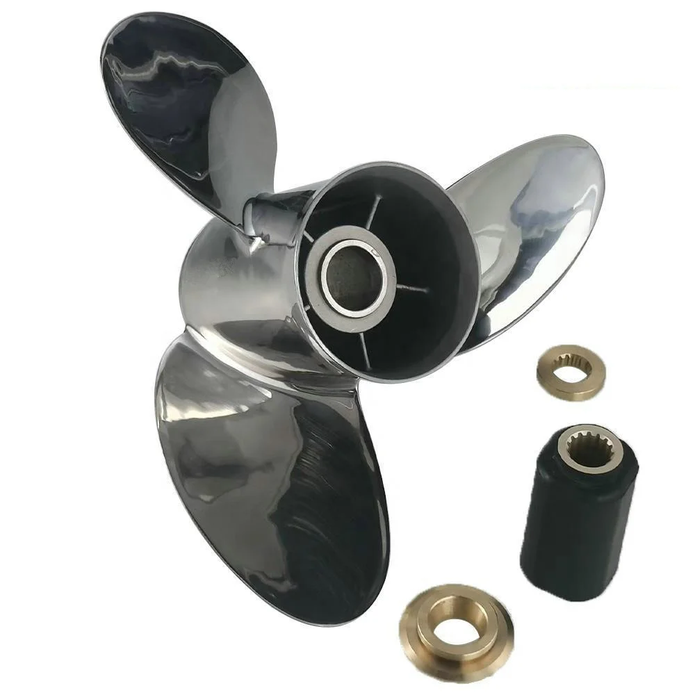 New Model 15''x15'' Stainless Steel Marine Boat Propeller For Mercury Outboard Engine