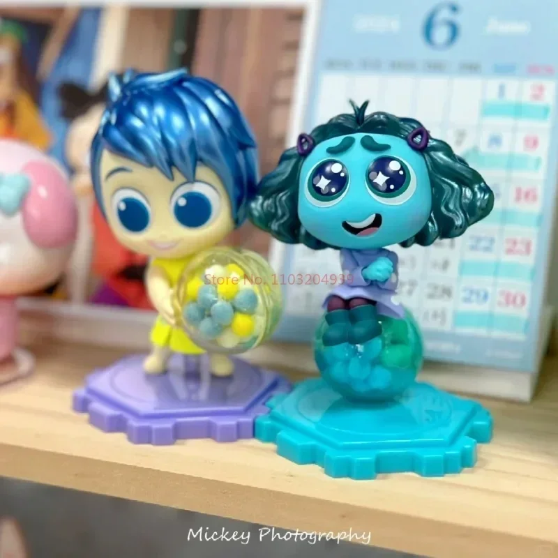 In Stock 8pcs Hot Toys Inside Out 2 Figure Disney Pixar Anxiety Joy Sadness Disgust Cosbi Collectible Figurine Doll Kids Gift