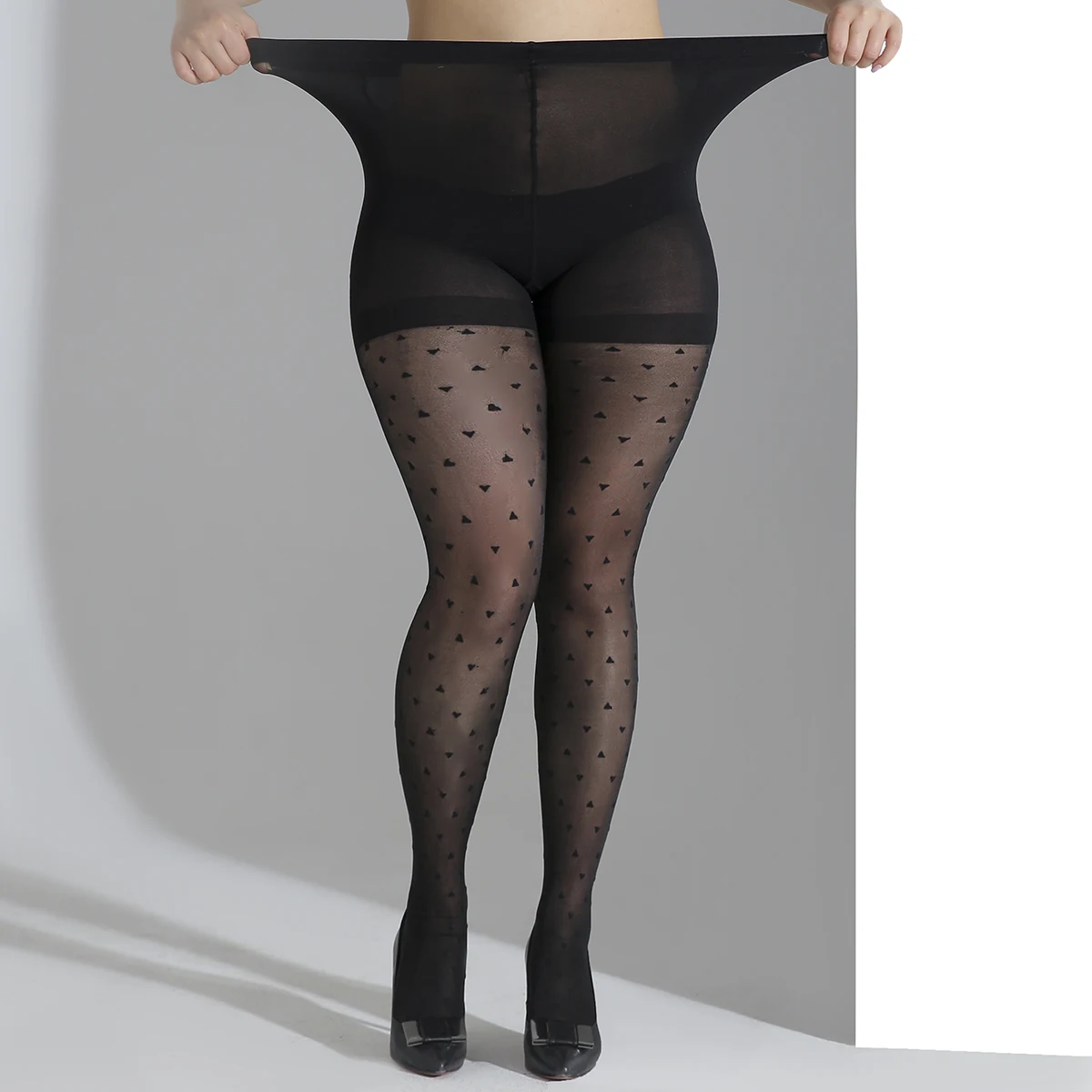 Plus Size women Sexy summer Breathable High Quality Patterned Fashion Versatile  Elastic New Long Socks