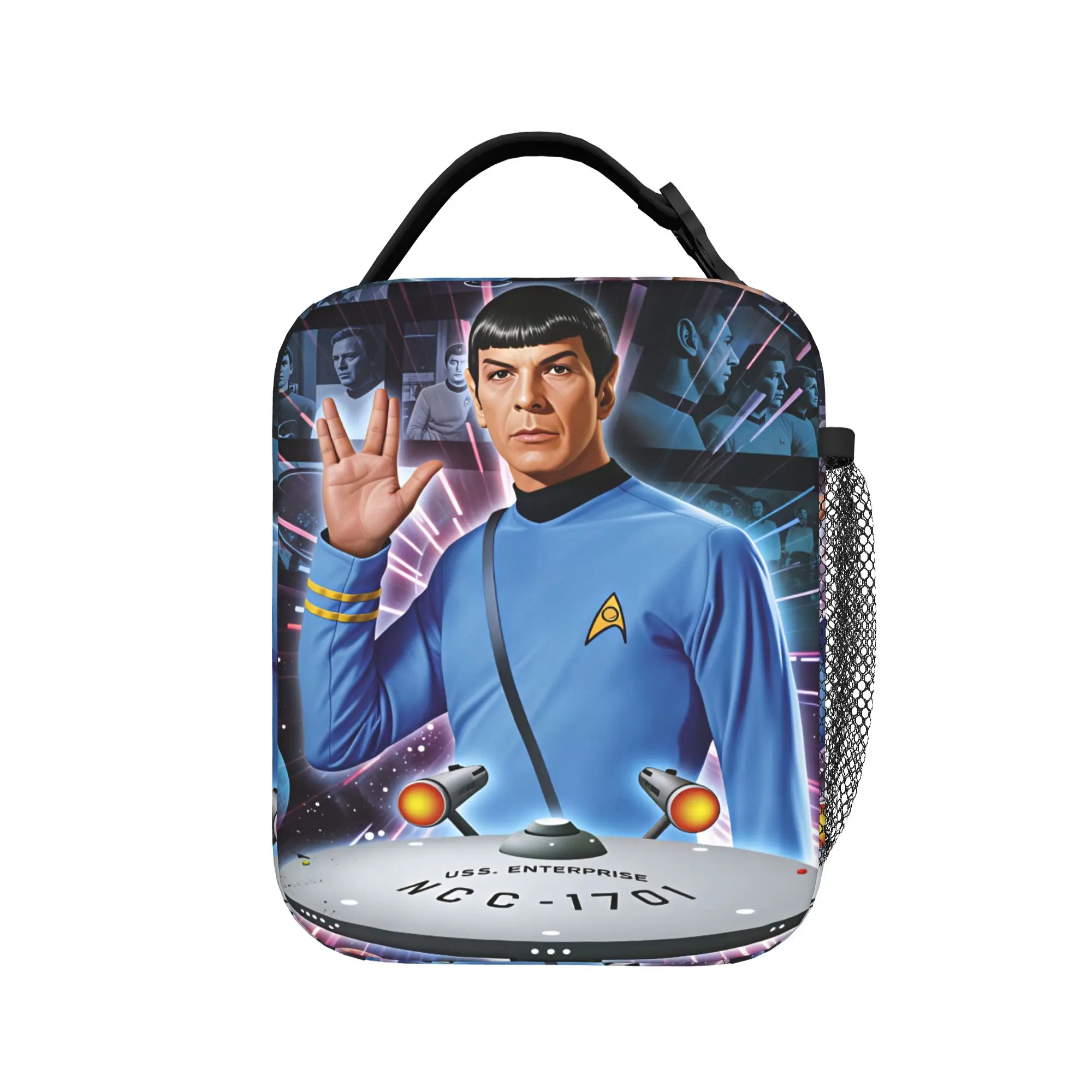 S-Star T-Trek Ship Movie  Lunch Bag  Picnic Lunch Box For Adult Retro Designer Tote Food Bags Oxford Portable Cooler Bag