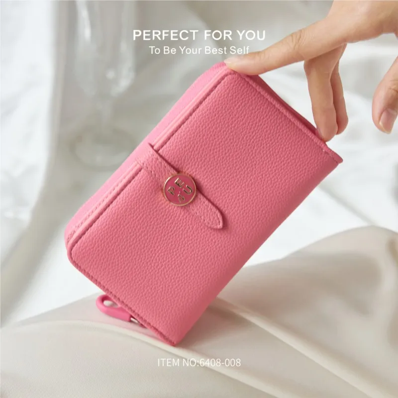 

Элегантный женский кошелек большой емкости с несколькими слотами, кошелек для монет на молнии, модный женский клатч Carteras De Mujer