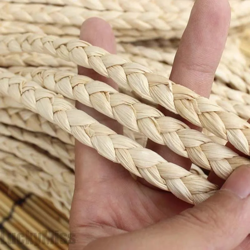 Natural Corn Husk Braids Handmade Weaving Material For Basket Flowerpot Craft Home Decoration