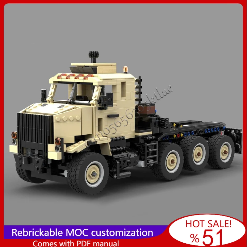 1103PCS Oshkosh M1070 HET Serious 4520 Truck Model MOC DIY Building Block Brick Creative Assembly Toy For Children Birthday Gift