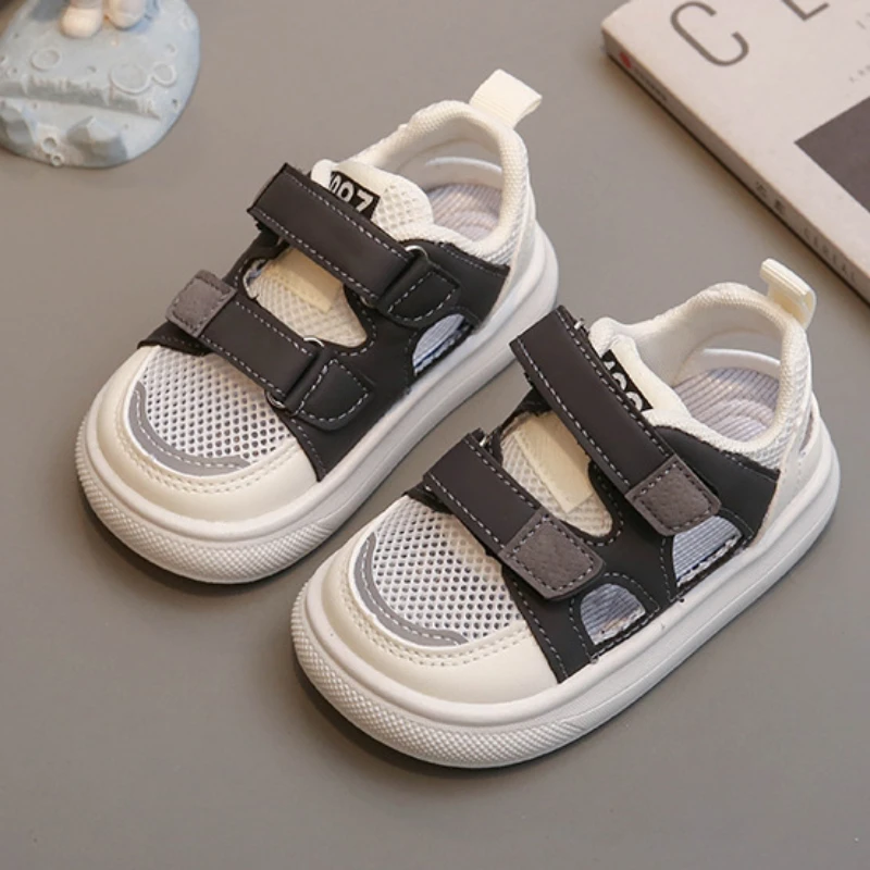 Summer Sport Sandals for Children Ergonomics Summer Toddler Shoes Soft-soled Non-slip Beach Sandals for Kids Boys Girls