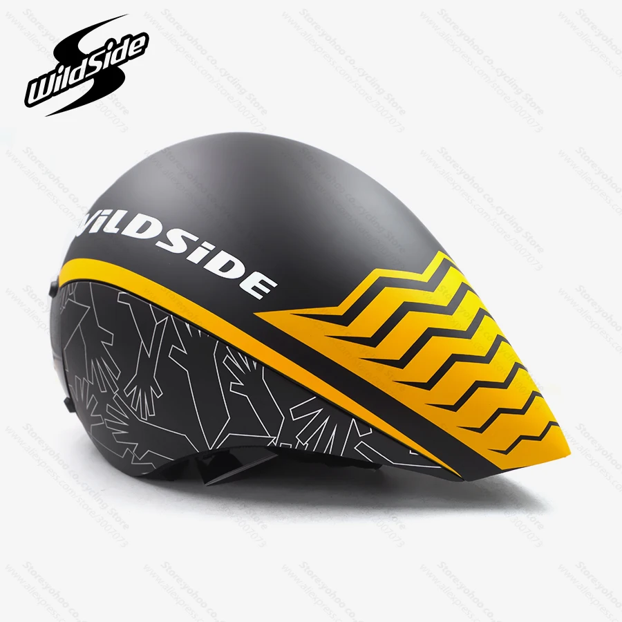 Bike Helmet Road Racing All New Aerodynamic Crono TT Bicycle Helmets Switchable Trial Cycle Helmet With Magnetic Goggle Adults