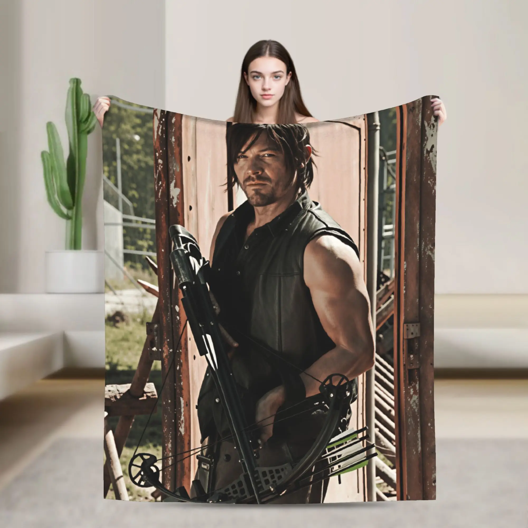 D-Daryl D-Dixon Blanket Quality Soft Comfy  Bedding Throws Winter Travel Sofa Home Funny Bedspread