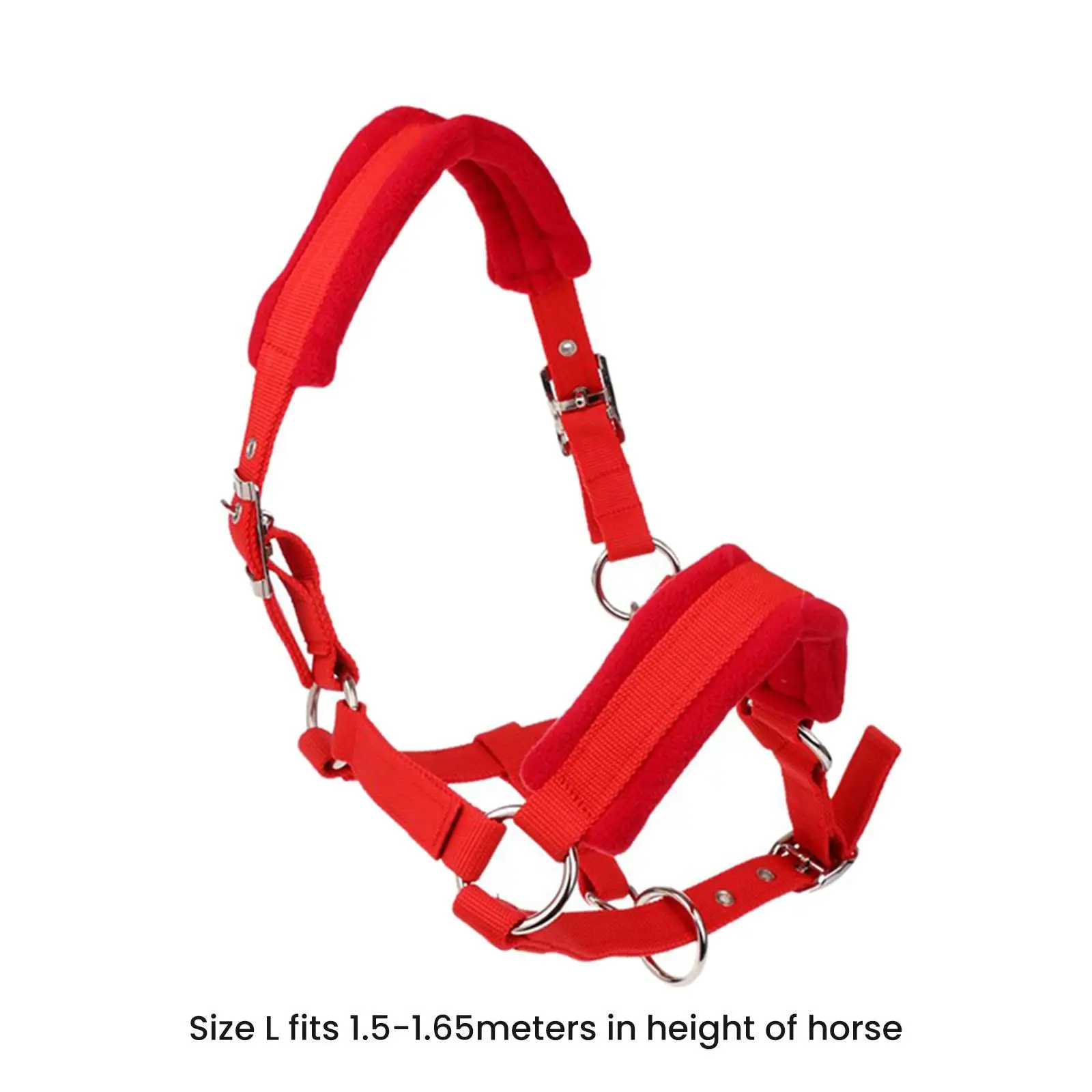 Premium Soft Thicken Cob Horse Halter Rein Equestrian Head Collar Protective