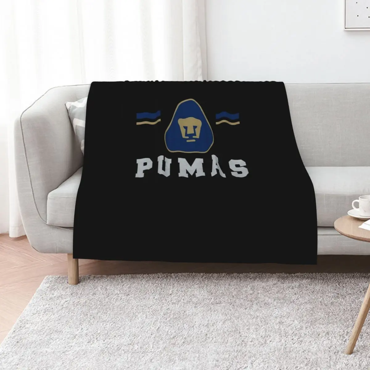Pumas Unam - Mexican Soccer Team Family Gifts Throw Blanket Flannels halloween bed plaid Soft Plaid Custom Single Blankets