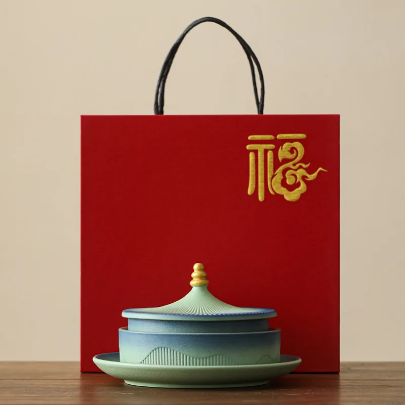 

Palace Museum Chinese Cultural creation Temple of Heaven fruit plate gift home plate gift box