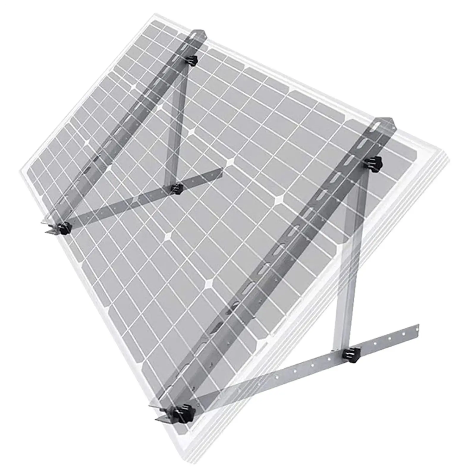 Flat Roof Triangle Solar Racking Bracket, Aluminum PV Accessories, Universal Solar Energy Hardware Parts for Residential Flat Ro