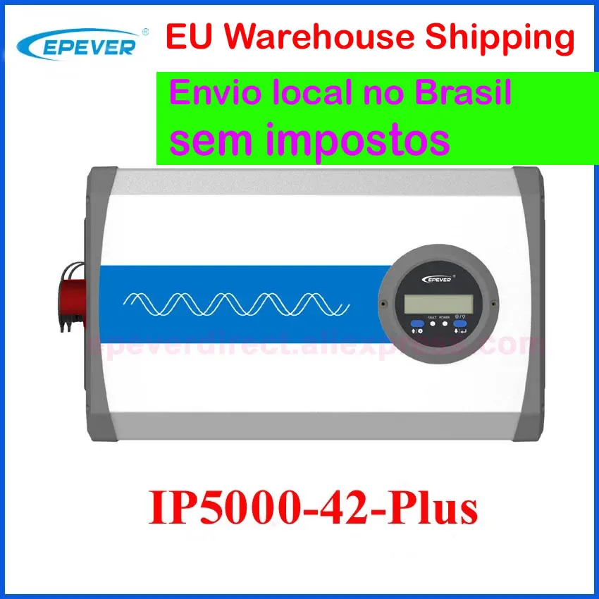 EPEVER IP5000 Plus 5000w 5KW Pure Sine Wave Inverter DC 48v to AC 220v, 230v, 240v IP series with LCD display IP5000-42-Plus