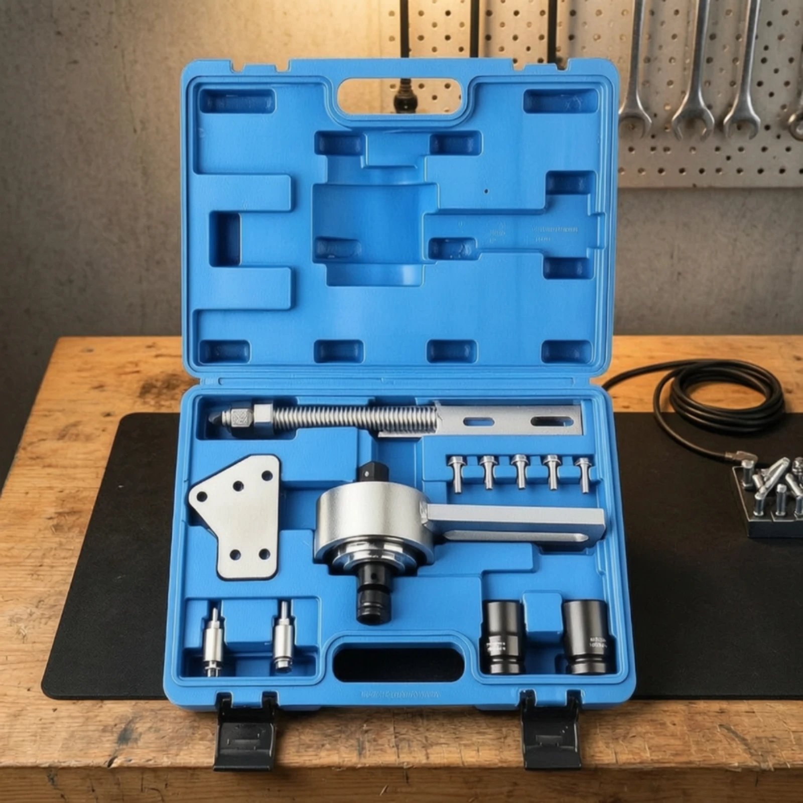 Crankshaft Pulley Tool Kit Rugged Pulley Removal Tool Kit Easy Portable for Mechanics, Home Garage