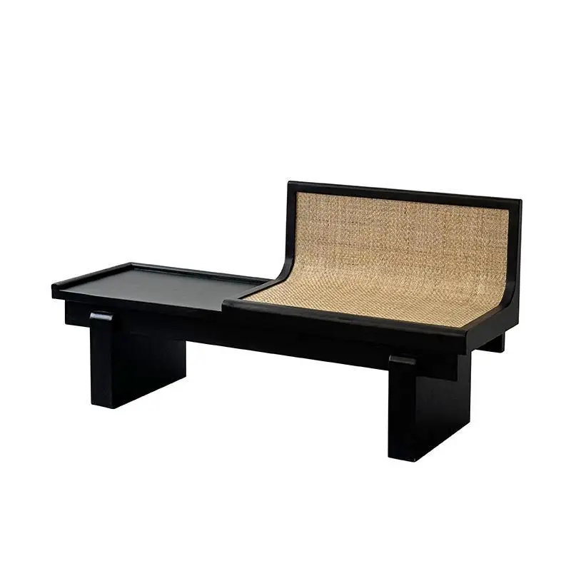 

Solid wood long row chair restaurant card seat Xiaohongshu Internet celebrity restaurant teahouse leisure chair sofa