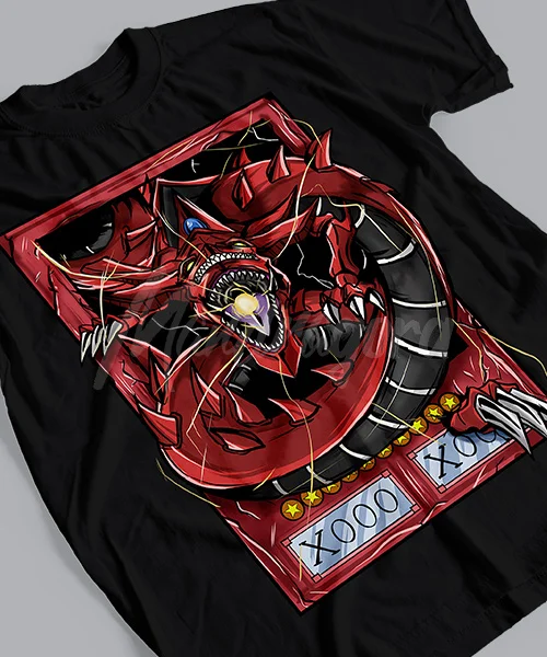 Anime T Shirt Japanese unisex Yu-Gi-Oh Slifer el Dragón del Cielo