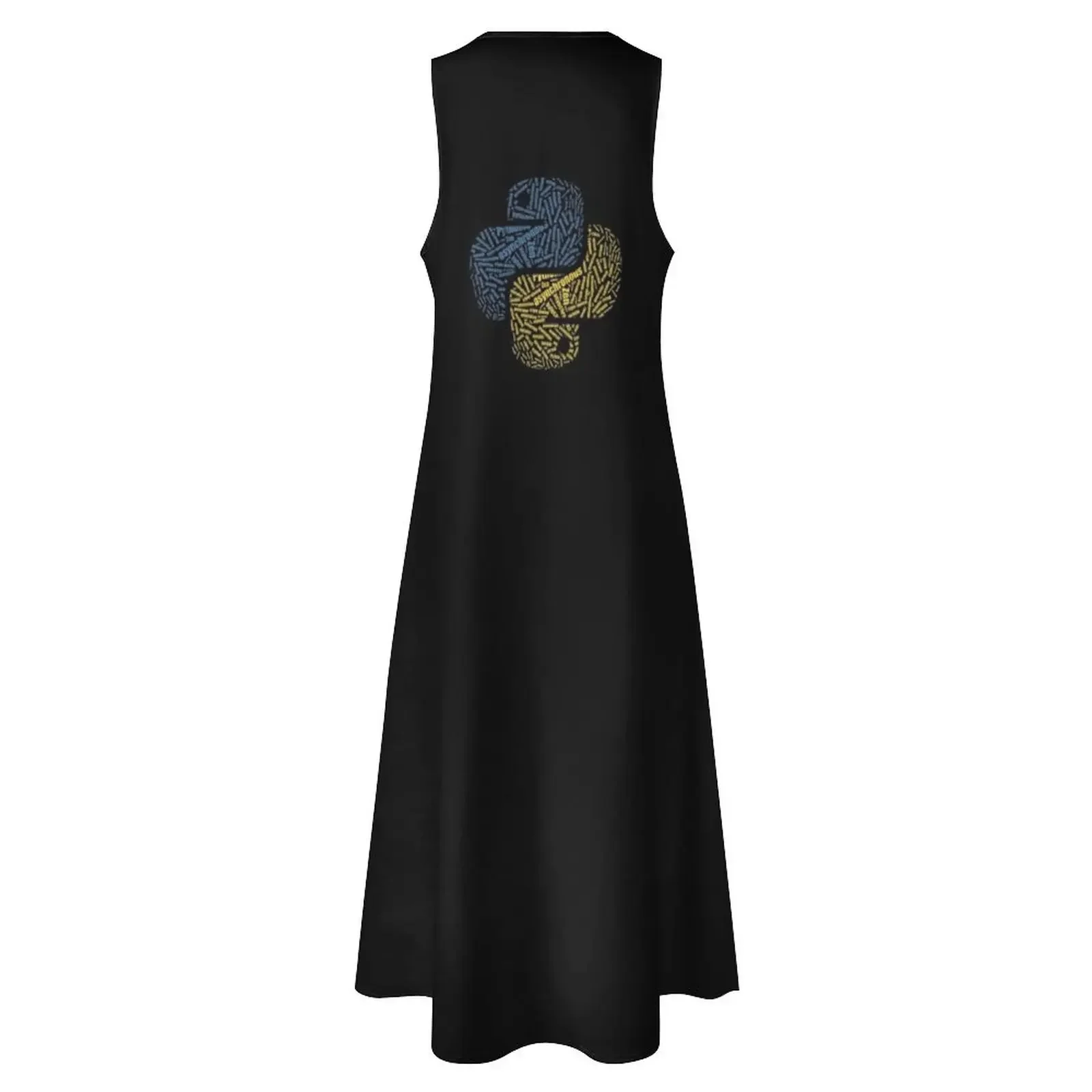 Cool Python Word Cloud programación codificación Geek Coder camiseta vestido largo mujer vestido de moda