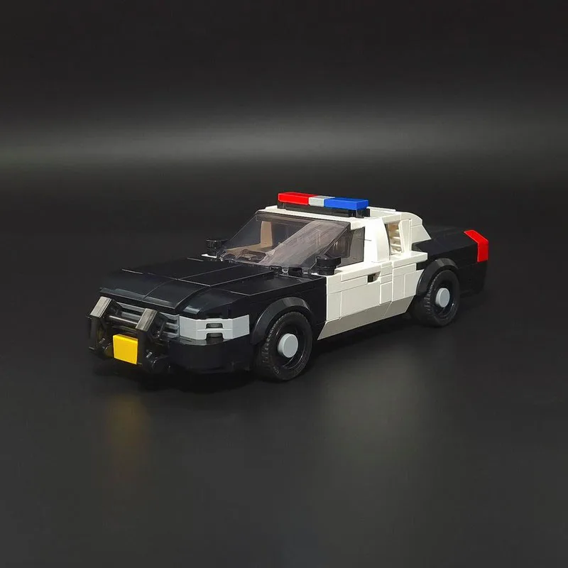 チャンピオンスピードカー MOC ビルディングブロック モジュール式警察追跡機 テクノロジーブロック クリスマス DIY おもちゃ 組み立てギフト