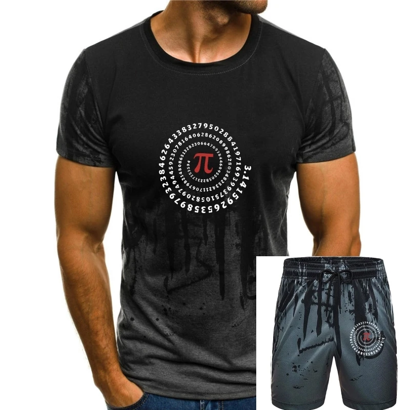 Coolmind Baumwolle Kurzarm Mathe Pai Print Männer T-Shirt lässig cool lose Männer T-Shirt O-Ausschnitt lose T-Shirt Herren T-Shirts