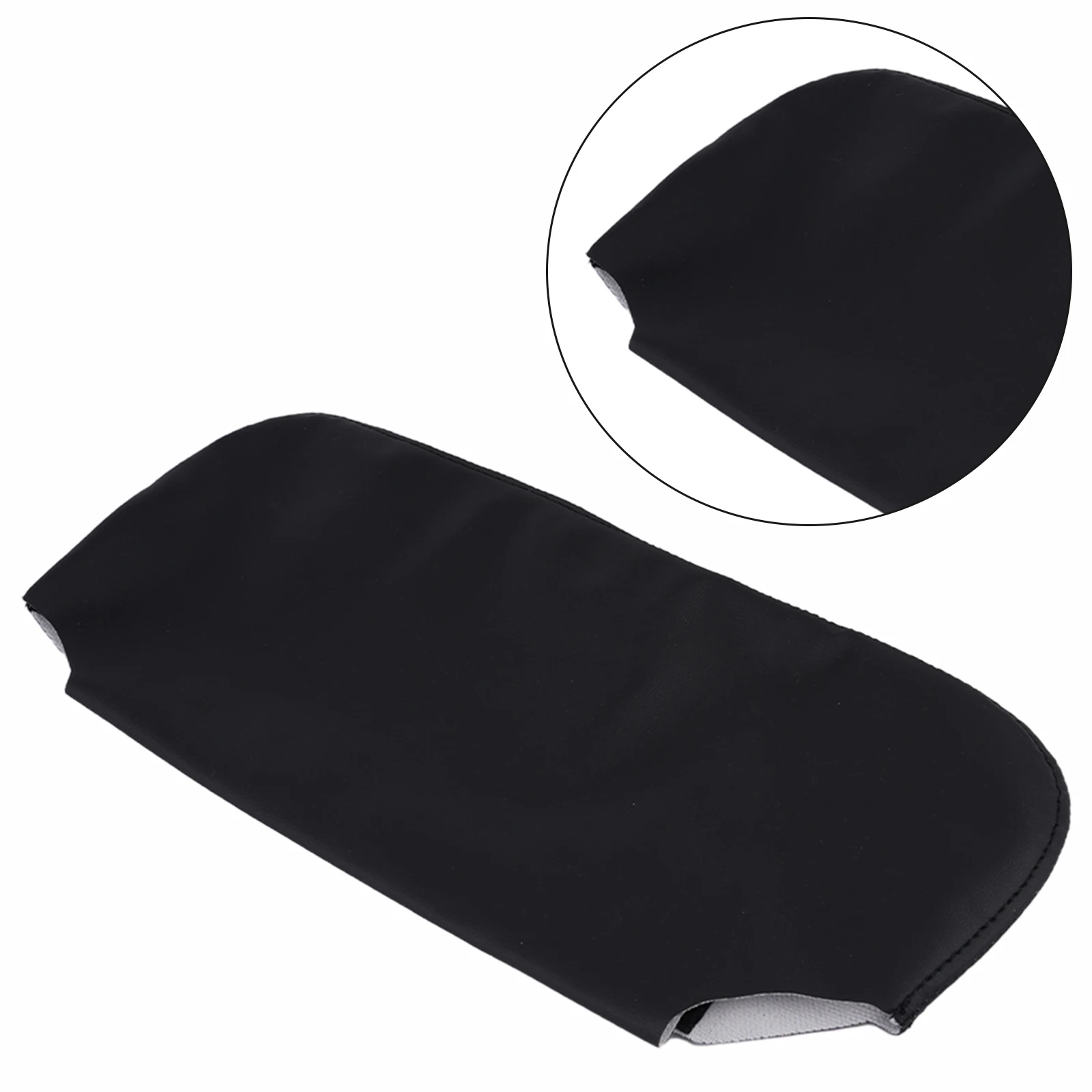 Leather Cover Sun Visor Cover 2pcs Black Left Right Microfiber Leather Sun Visor Skin Sun Visor Trim Car Practical