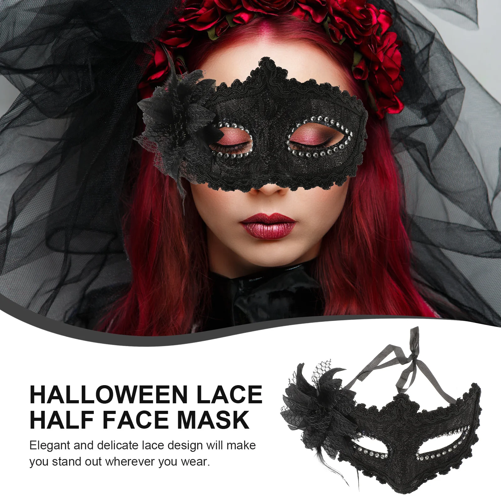 

Princess Masquerade Lace Half Face Mask Party Supplies Halloween Mask Prop Masquerade Masks Cosplay Masks