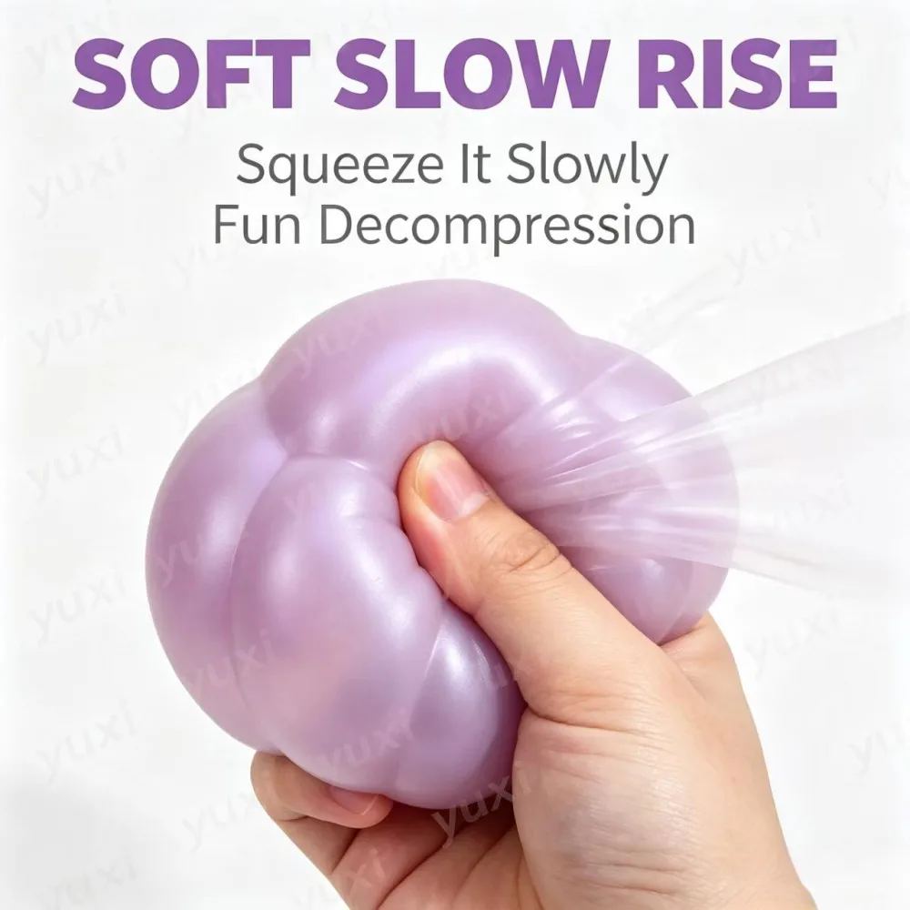 Aesthetic Cloud Squishy Stress Relief Toy Smooth Silky Touch Festival Reward Toy Pocket Size Fidget Toy for Office Student