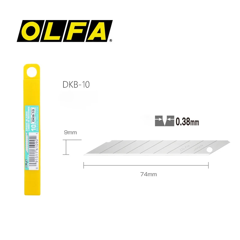 OLFA DKB-10 Spare Blades SK2 9mm Replacement Blade Art Cutter Utility Knife 30 Degree Sharp Blade for SAC-1 LTD-01 LTD-04 LTD-05