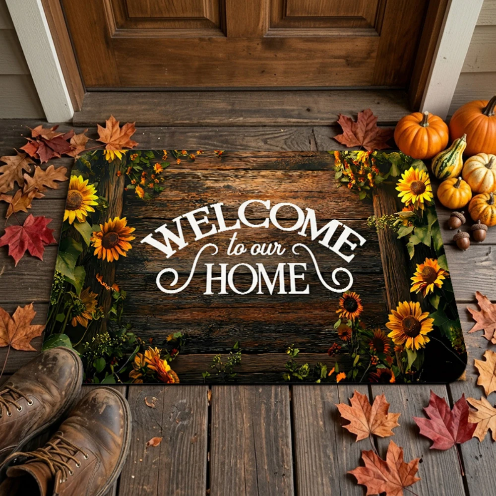 Vintage Banner Spanish Positive Quote Printed Floor Mat Simple Household Furnishing For Indoor Hallway And Interior Entryway mat