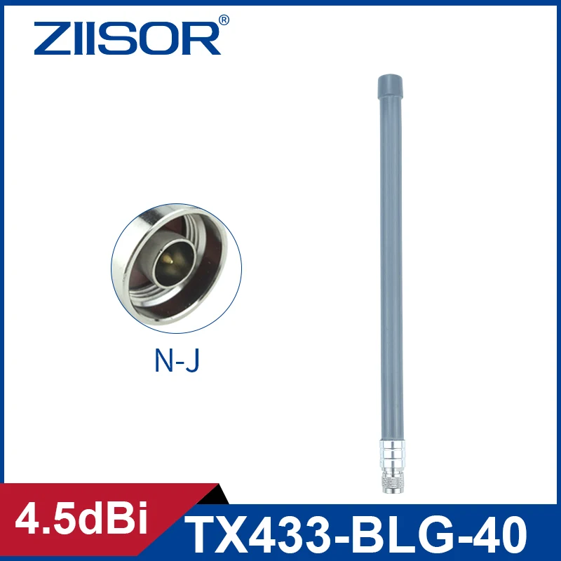 LoRa 433 MHz Antena zewnętrzna 433 MHz LoRaWAN Antenne N Męska Transmisja na duże odległości 4,5 dBi 40 cm w magazynie