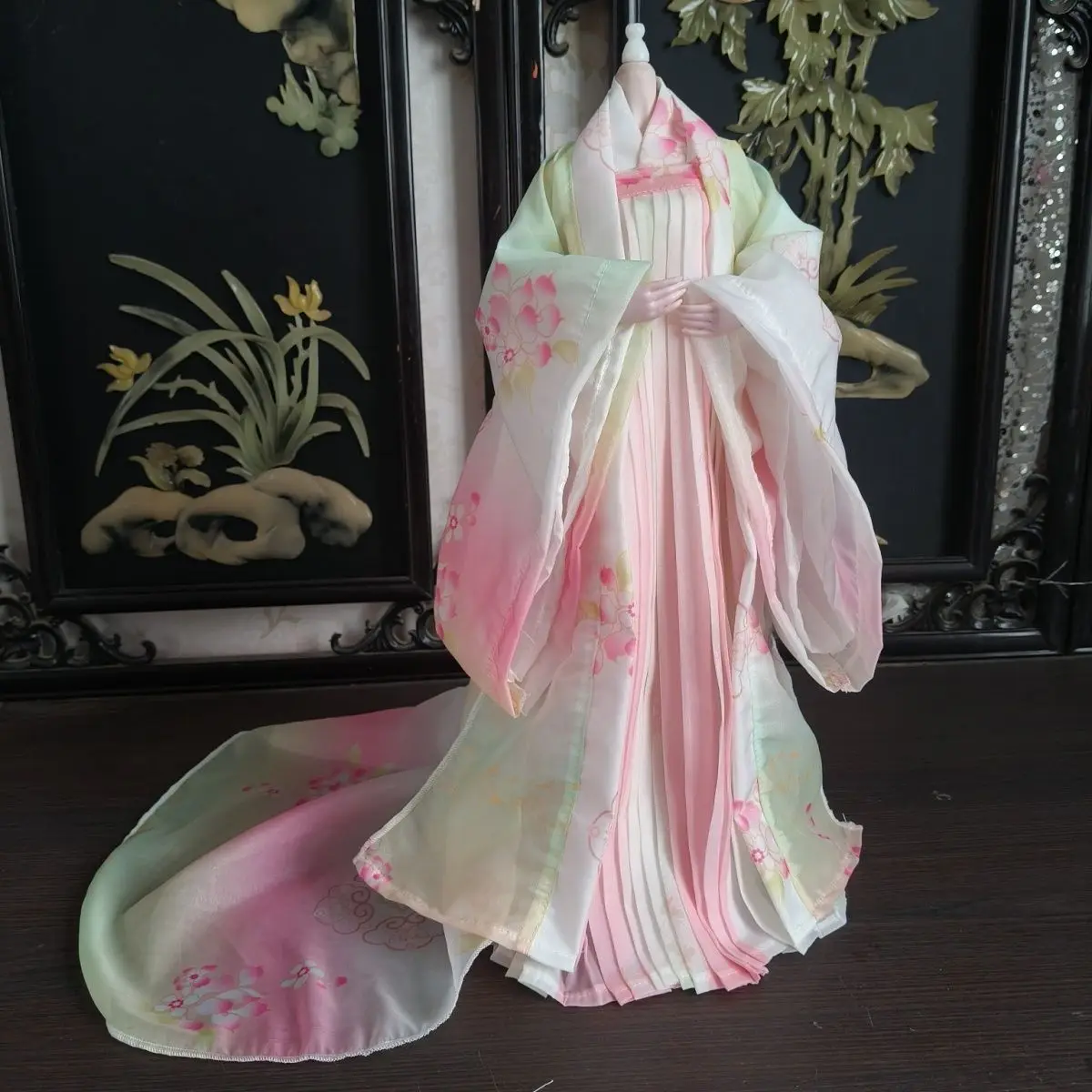 

1/4 Doll's Clothes Ancient Costume for 45cm Bjd Doll Chinese Hanfu Dress Up Toys Play House princess Doll Accessories, No Doll