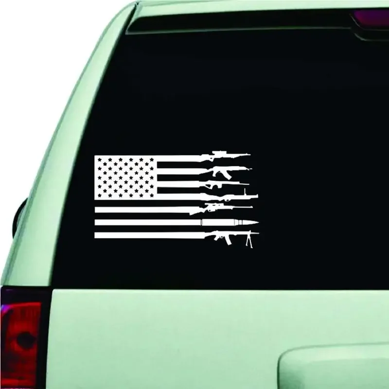 Legacy Innovations American US Flag Car Sticker For Laptop Bottle Truck Phone Motorcycle Van SUV Vehicle Paint Window Wall Cup F