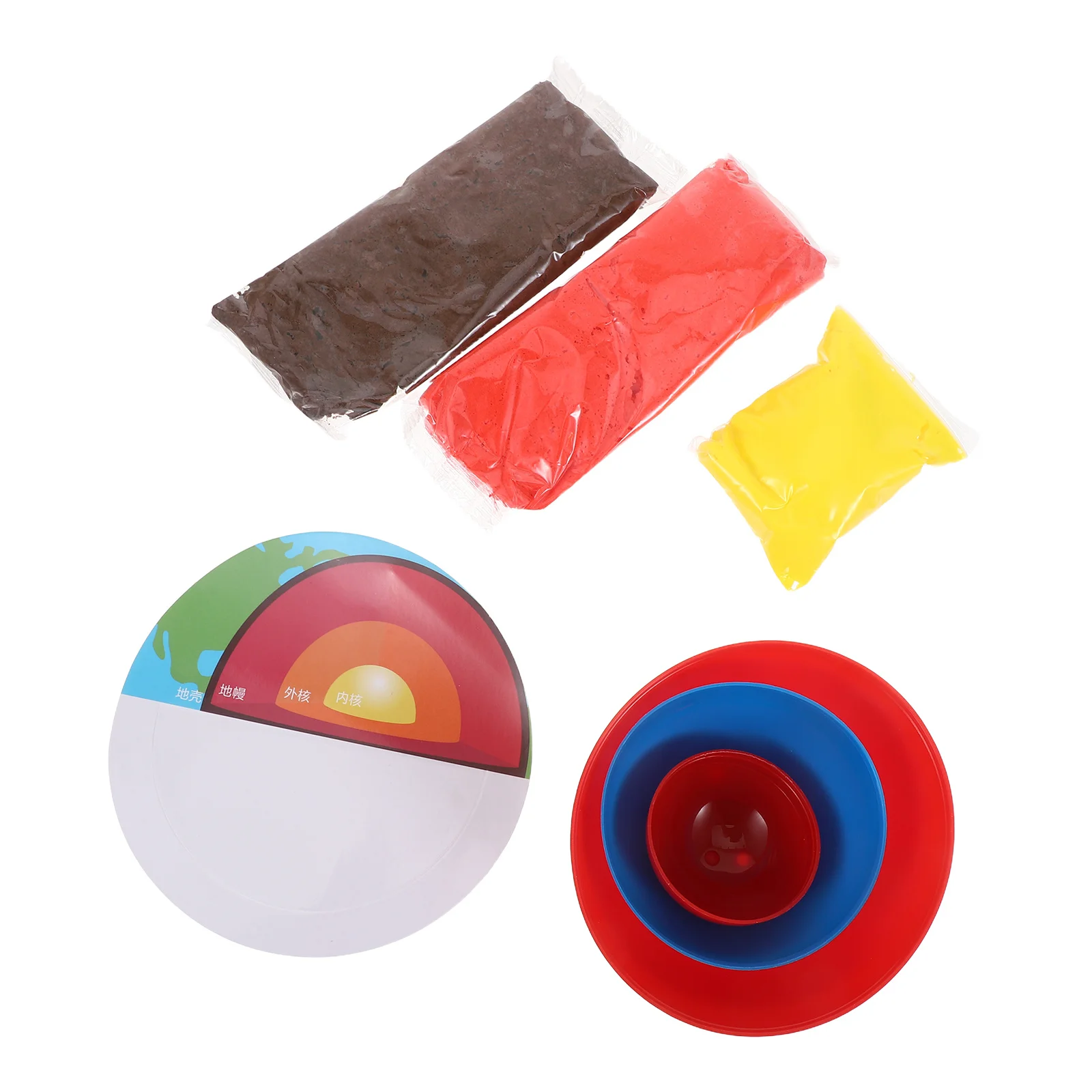 

1 Set Earth Interior DIY Assembly Educational Globe Core Structure Kit Cross Section Layers Geology Teaching Science School