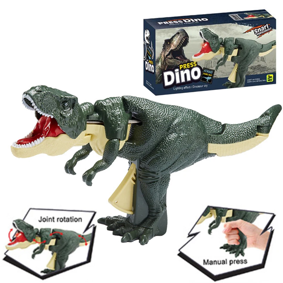 Children Decompression Dinosaur Toy Creative Battery-free Telescopic Spring Swing Dinosaur Fidget Toys Christmas Gifts for Kids