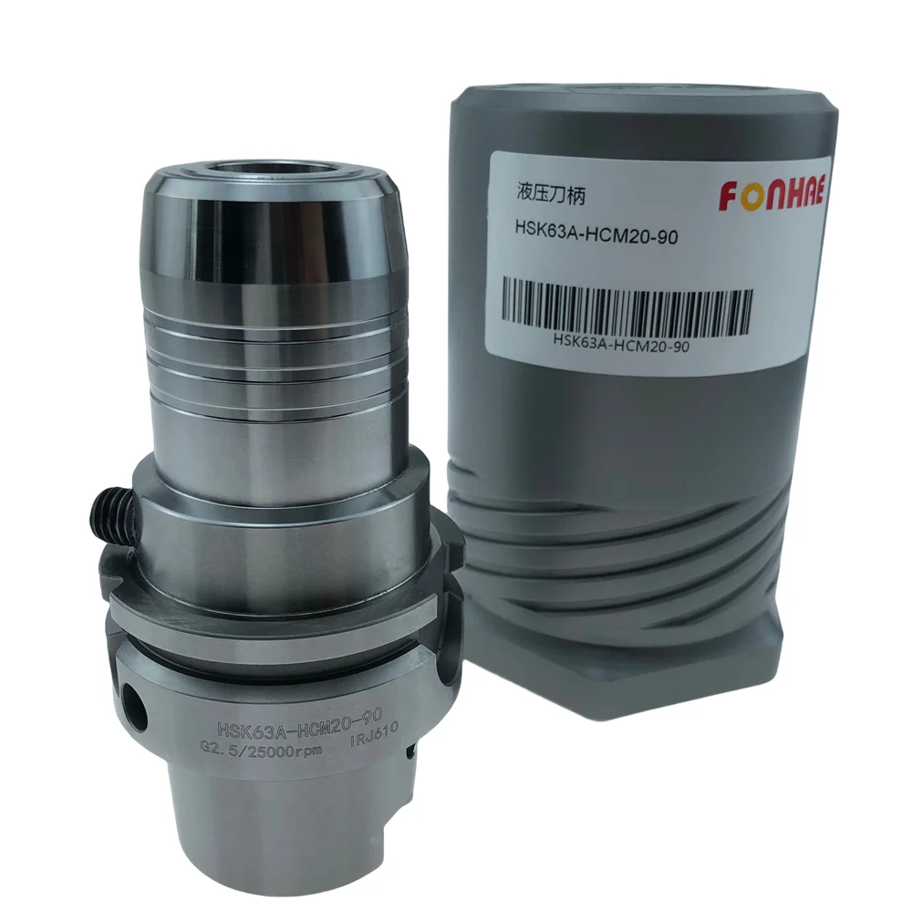 FONHAE HSK63A Hydraulic Turning Tool Holder G2.5 Balanced 25000rpm MCH20 Chuck CNC Machining Center High Precision OEM Wholesale