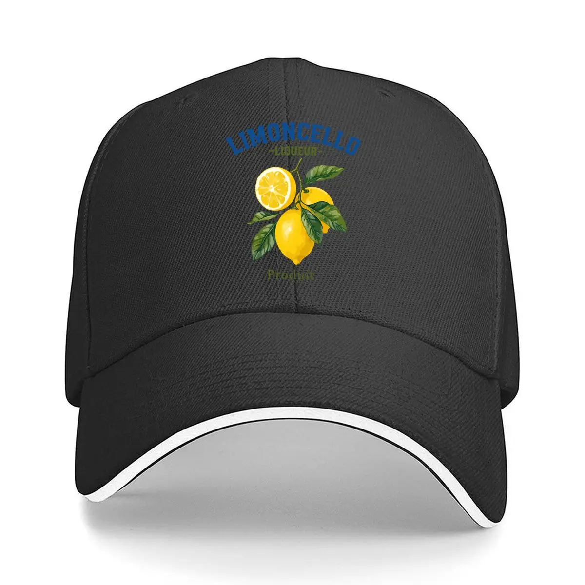 Бейсболка Limoncello Liqueur Produit Lemon Branch Vintage Graphic для занятий спортом на открытом воздухе, защита от солнца