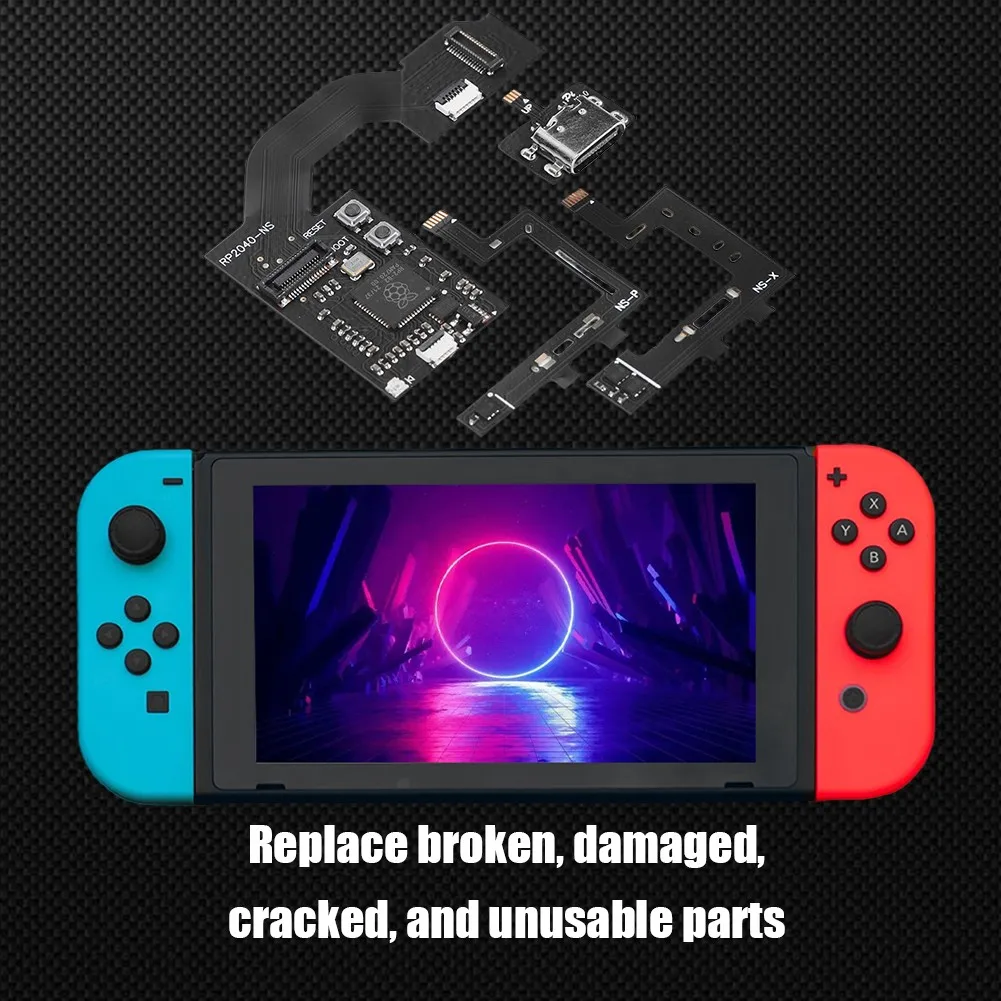 Cable de consola de juegos Raspberry Pi2040, Cable de CPU, piezas de repuesto de Chip, Cable de alimentación para Switch NS/Lite/OLED