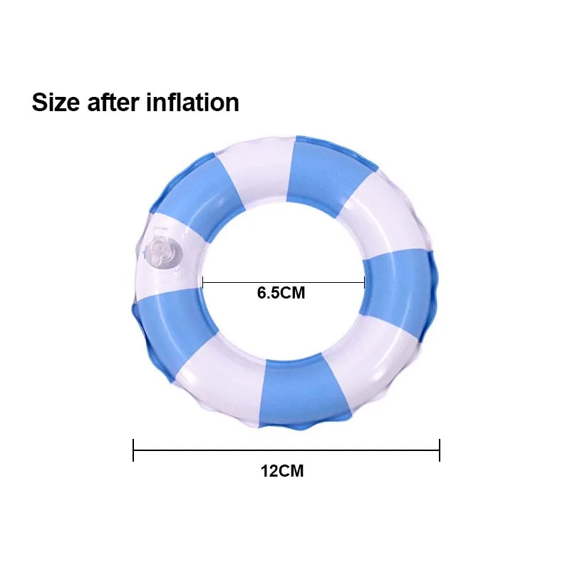 Uroczy Mini Pierścień do Pływania i Zestaw Okularów Idealne Letnie Akcesoria do Pływania dla Lalek Labubu 15/17 cm Letnie Akcesoria do Pływania