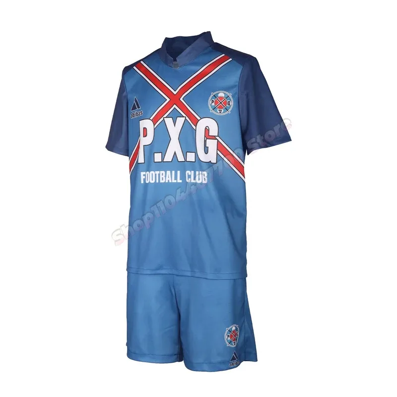 New Anime BLUE LOCK Rin Itoshi PXG Cosplay Costume Adult Men Football Jersey Uniform Full Set Sports Suit Halloween Outfits