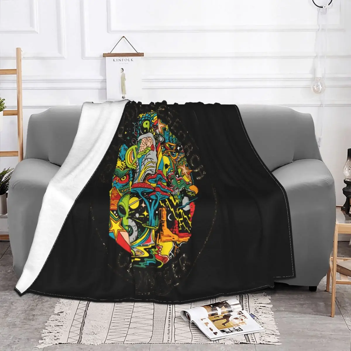 Psychedelic Research Terence Mckenna Magic Mushroom Cool Gift 285 Winter Interested Hot Sell Normal Throw Blanket