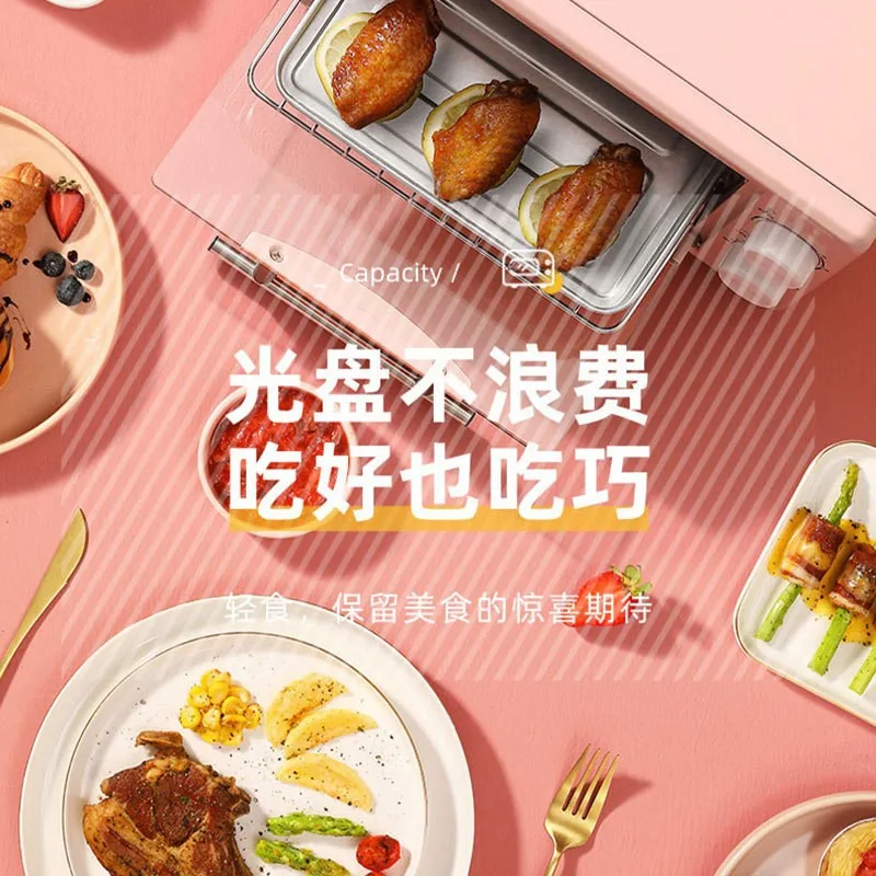 فرن كهربائي للاستخدام المنزلي، آلة الخبز والقلي الكل في واحد متعددة الوظائف، فرن مقلاة هوائية أوتوماتيكي بالكامل بسعة كبيرة، #5