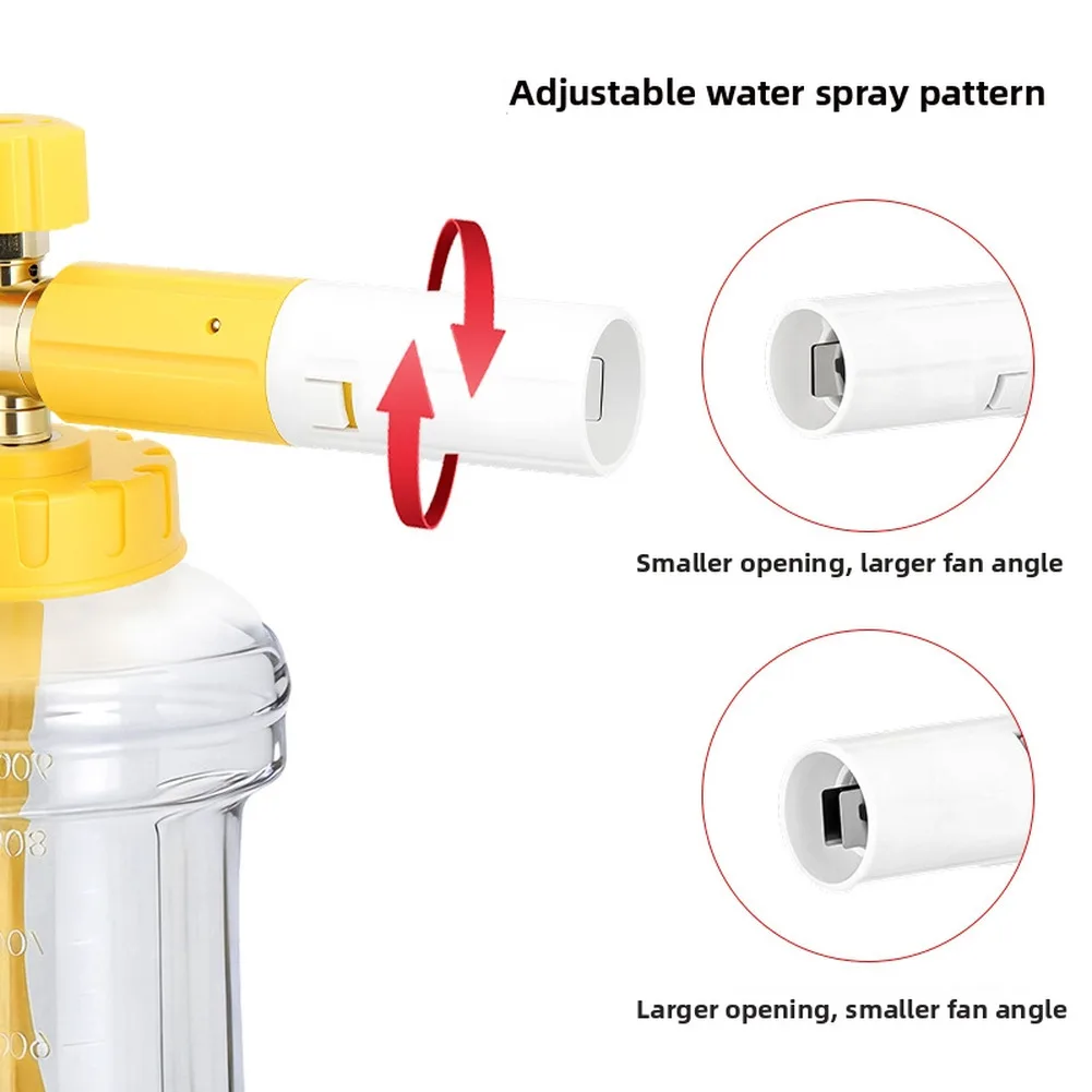 1 4 Quick-connect Foam Bottle Car Wash Roof Cleaning Efficient Foam Dispersion Quick Connect Design Ergonomic Handle