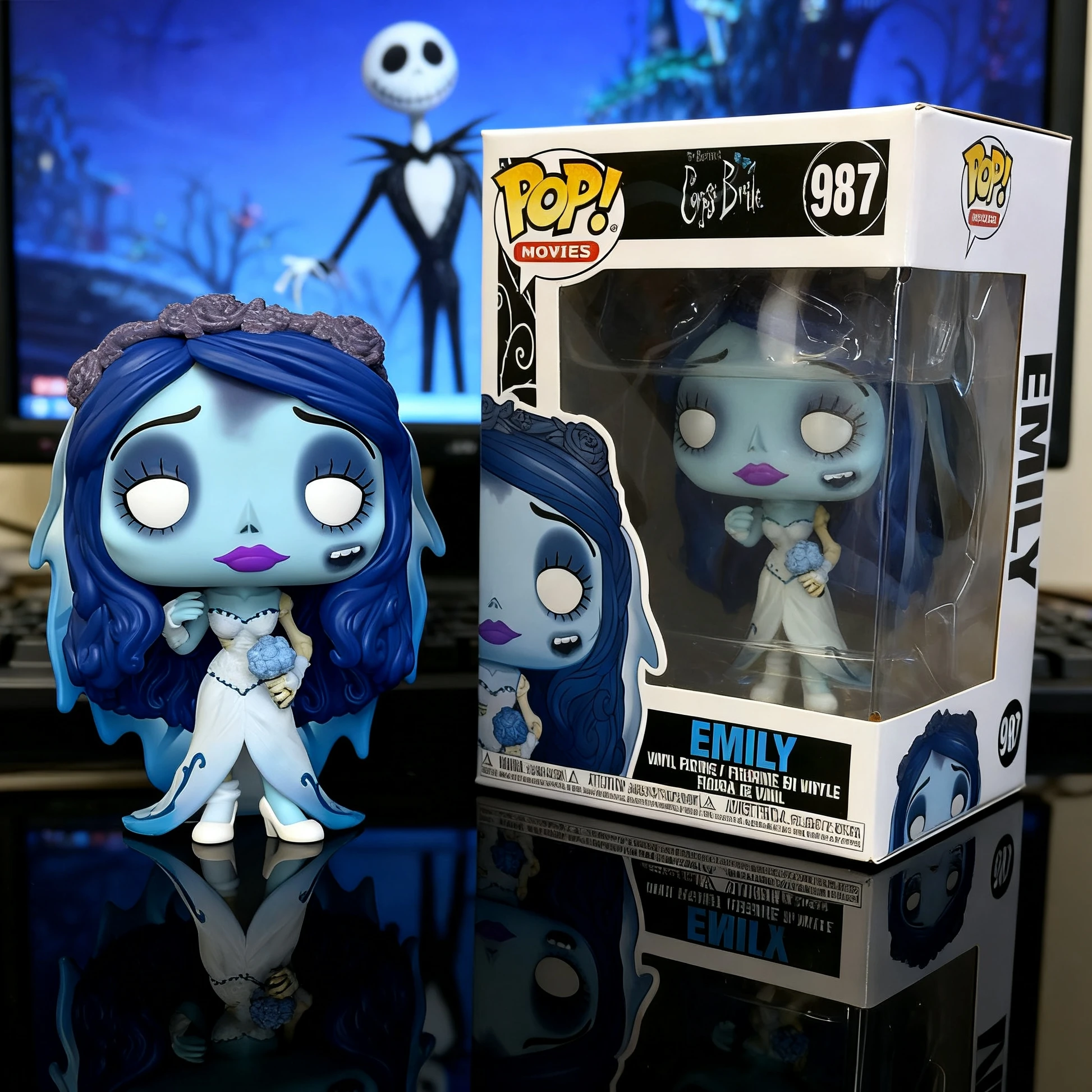 

Funko Pop Emily The Corpse Bride Official Vinyl Figure 9cm, Limited Edition Collectible Toy Gift from Nightmare Before Christmas